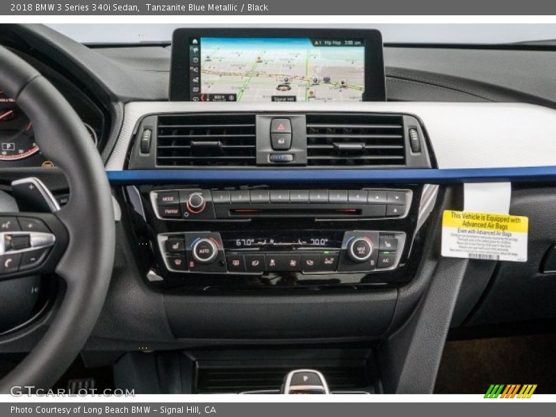 Tanzanite Blue Metallic / Black 2018 BMW 3 Series 340i Sedan