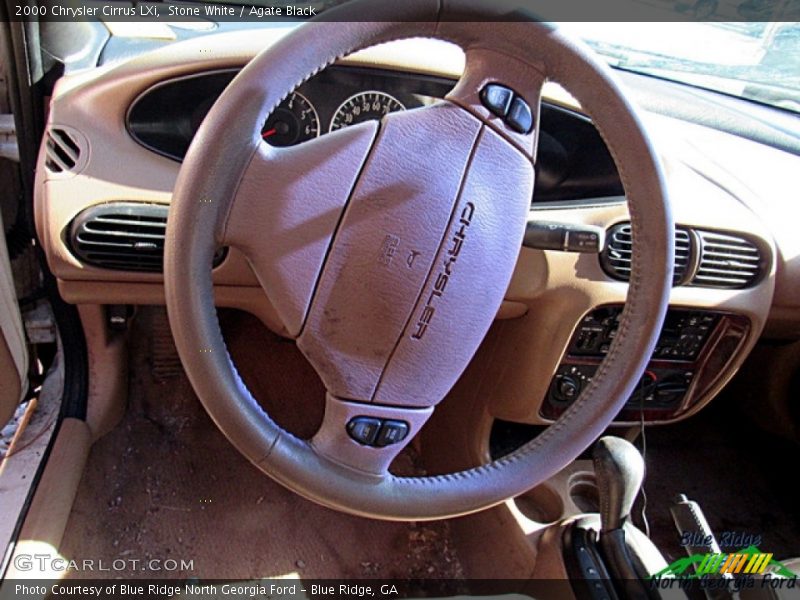 Stone White / Agate Black 2000 Chrysler Cirrus LXi