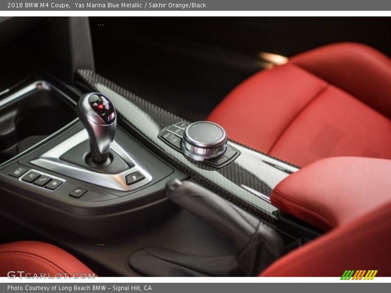Yas Marina Blue Metallic / Sakhir Orange/Black 2018 BMW M4 Coupe