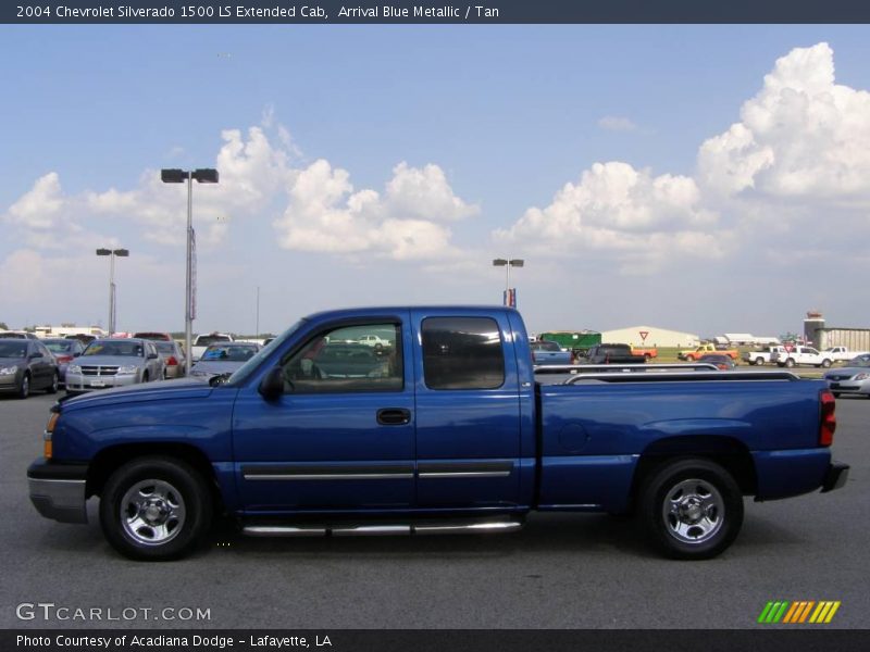 Arrival Blue Metallic / Tan 2004 Chevrolet Silverado 1500 LS Extended Cab