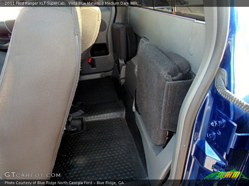 Vista Blue Metallic / Medium Dark Flint 2011 Ford Ranger XLT SuperCab