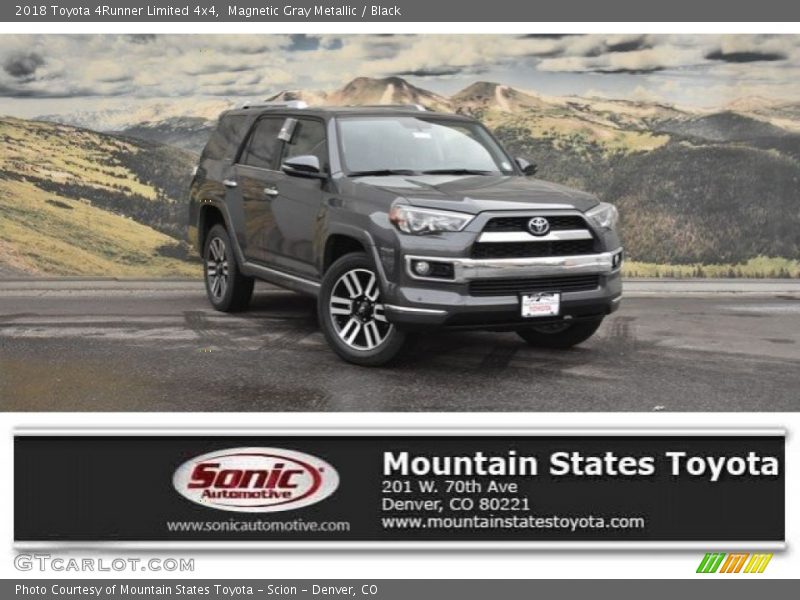 Magnetic Gray Metallic / Black 2018 Toyota 4Runner Limited 4x4