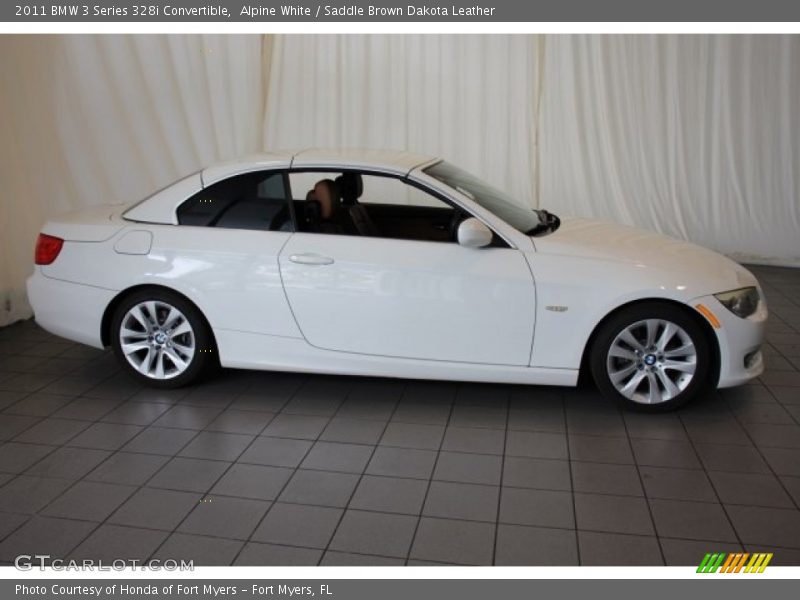 Alpine White / Saddle Brown Dakota Leather 2011 BMW 3 Series 328i Convertible