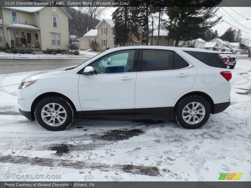 Summit White / Medium Ash Gray 2018 Chevrolet Equinox LT AWD