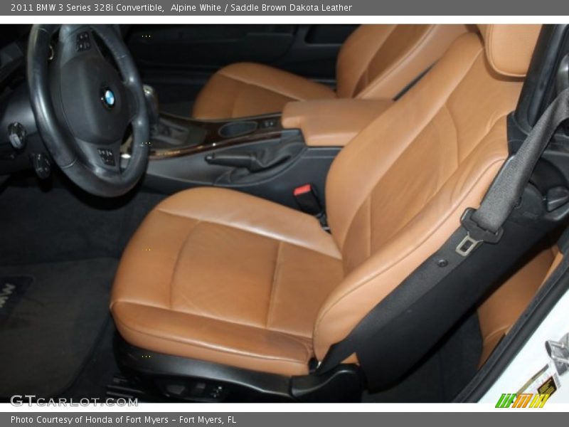 Alpine White / Saddle Brown Dakota Leather 2011 BMW 3 Series 328i Convertible