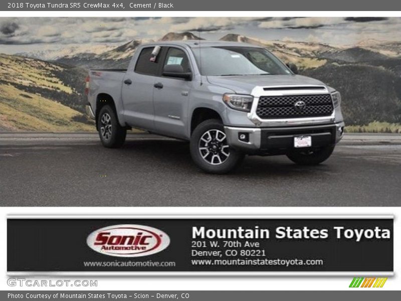 Cement / Black 2018 Toyota Tundra SR5 CrewMax 4x4