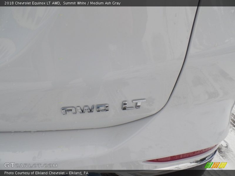 Summit White / Medium Ash Gray 2018 Chevrolet Equinox LT AWD
