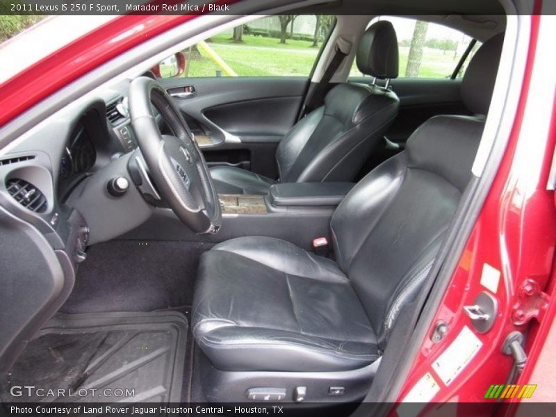 Matador Red Mica / Black 2011 Lexus IS 250 F Sport