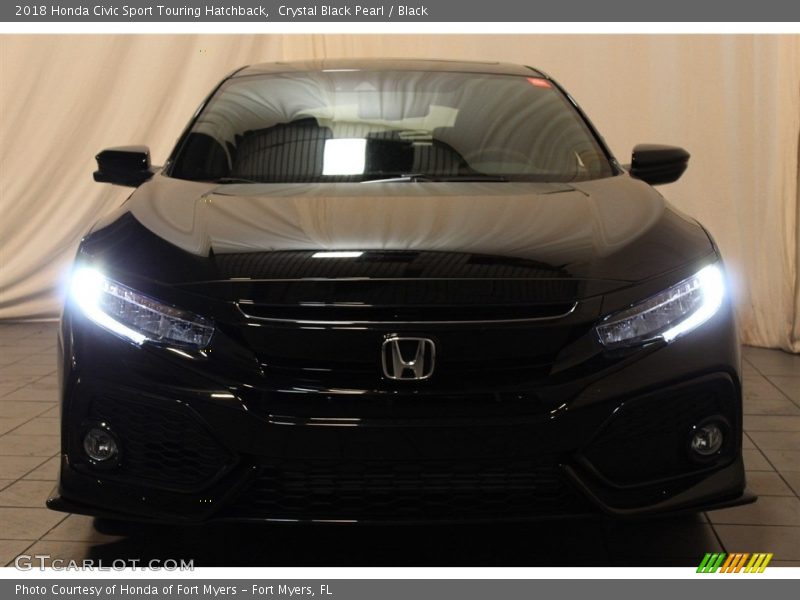 Crystal Black Pearl / Black 2018 Honda Civic Sport Touring Hatchback