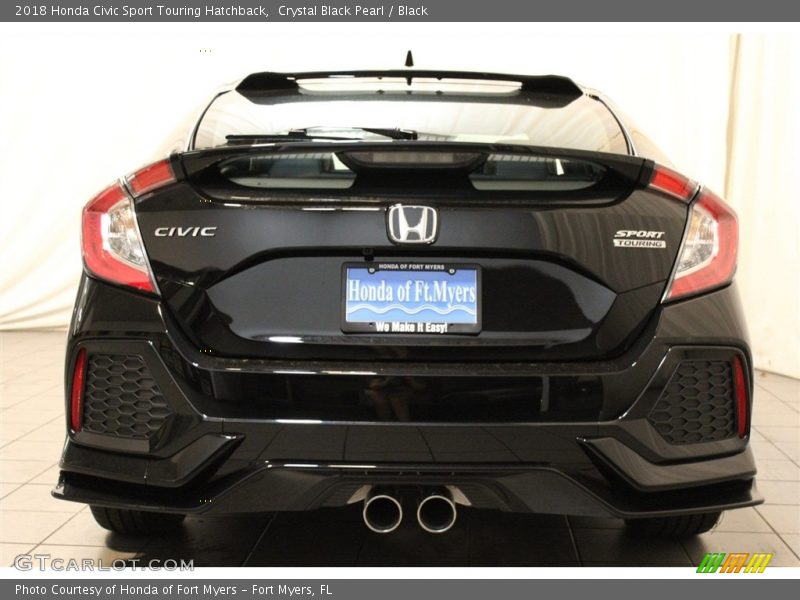 Crystal Black Pearl / Black 2018 Honda Civic Sport Touring Hatchback