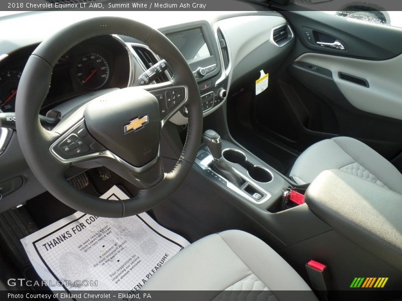 Summit White / Medium Ash Gray 2018 Chevrolet Equinox LT AWD