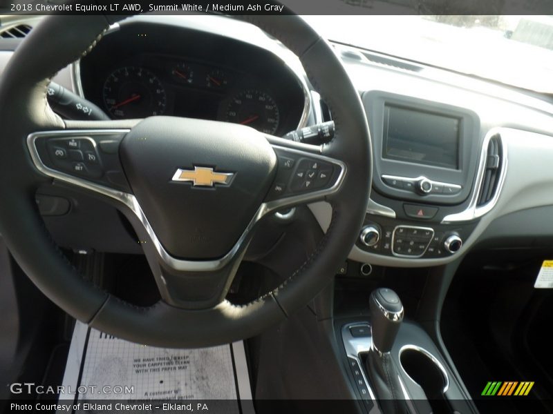 Summit White / Medium Ash Gray 2018 Chevrolet Equinox LT AWD