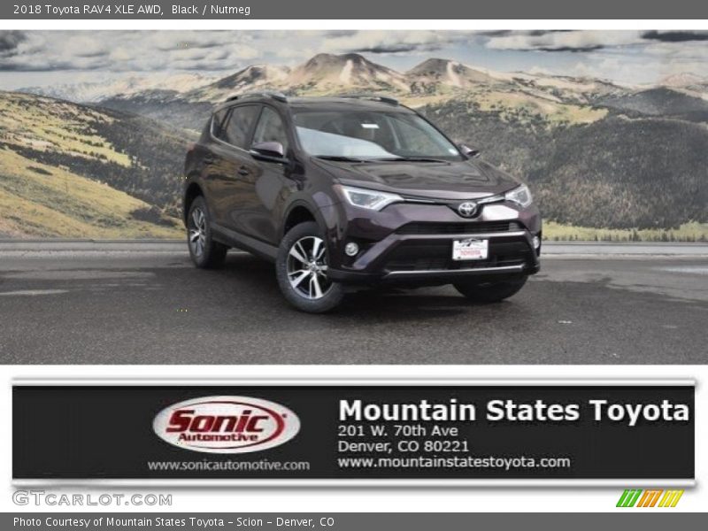 Black / Nutmeg 2018 Toyota RAV4 XLE AWD