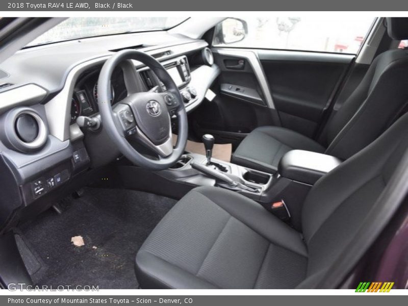 Black / Black 2018 Toyota RAV4 LE AWD