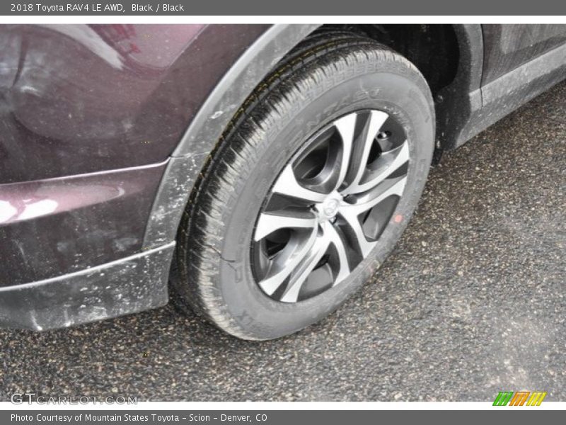 Black / Black 2018 Toyota RAV4 LE AWD