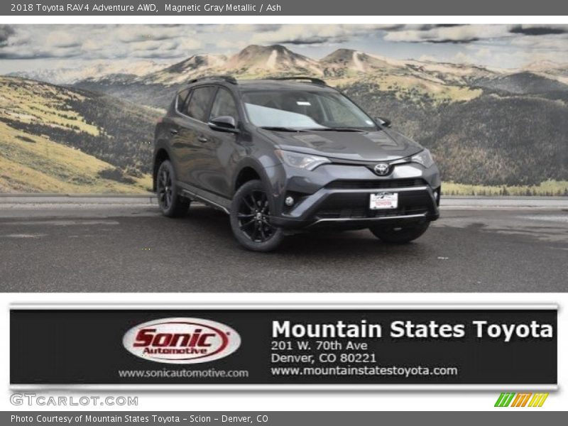 Magnetic Gray Metallic / Ash 2018 Toyota RAV4 Adventure AWD