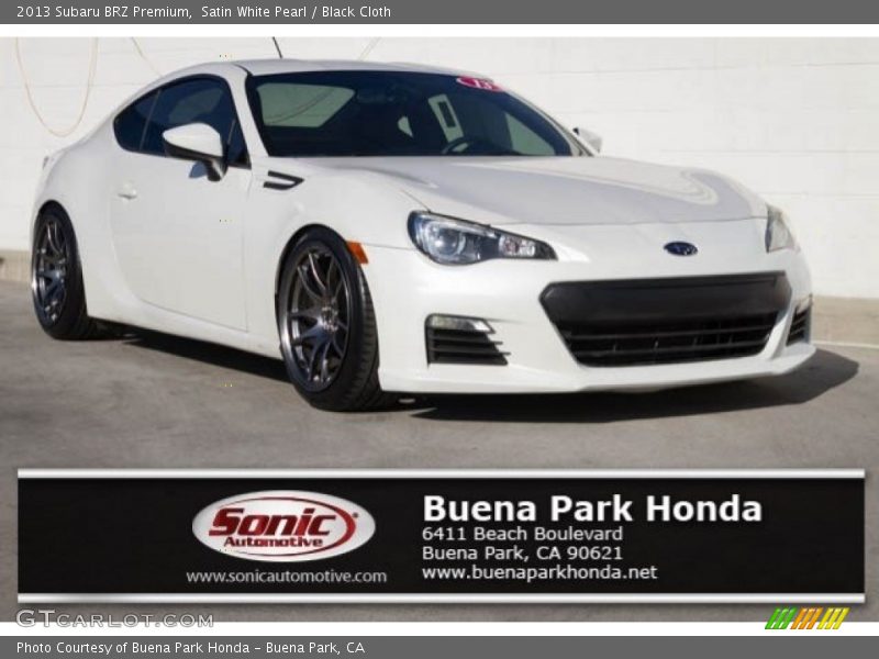 Satin White Pearl / Black Cloth 2013 Subaru BRZ Premium