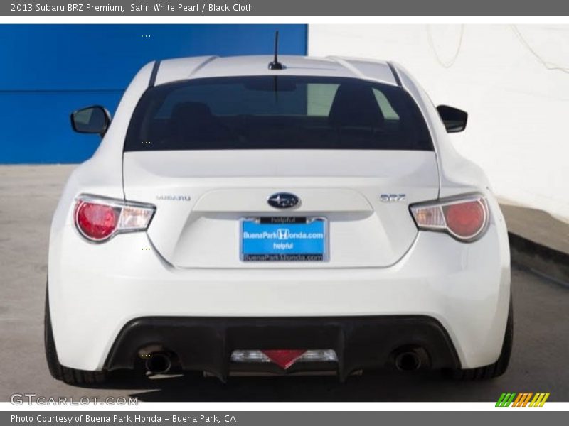 Satin White Pearl / Black Cloth 2013 Subaru BRZ Premium