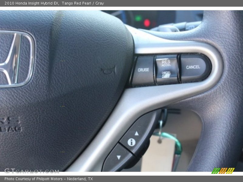 Tango Red Pearl / Gray 2010 Honda Insight Hybrid EX