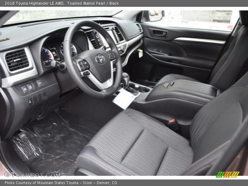 Toasted Walnut Pearl / Black 2018 Toyota Highlander LE AWD