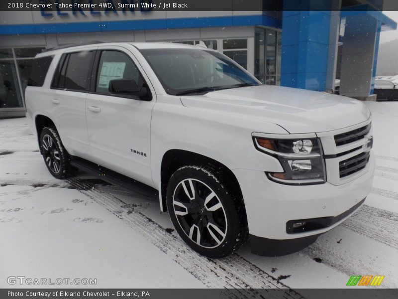 Summit White / Jet Black 2018 Chevrolet Tahoe Premier 4WD