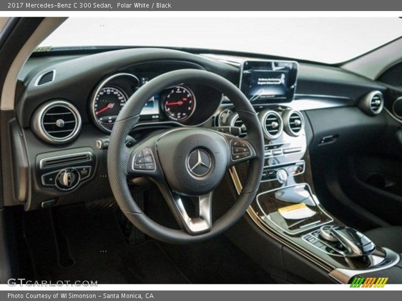 Polar White / Black 2017 Mercedes-Benz C 300 Sedan