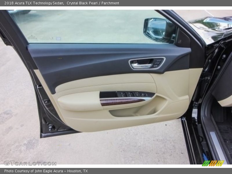 Crystal Black Pearl / Parchment 2018 Acura TLX Technology Sedan