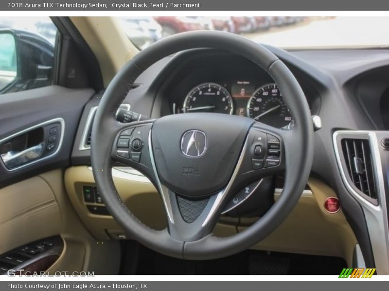Crystal Black Pearl / Parchment 2018 Acura TLX Technology Sedan