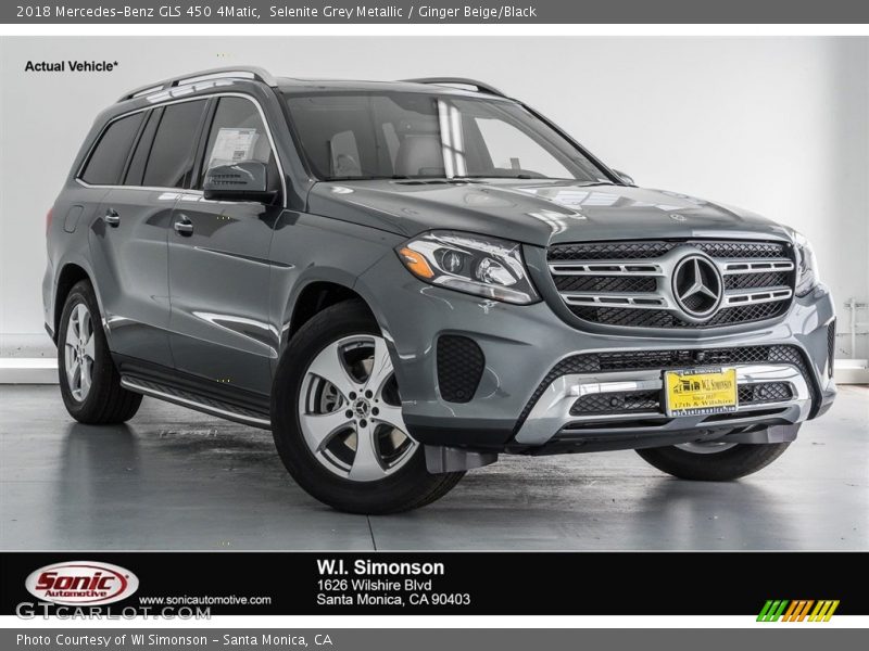 Selenite Grey Metallic / Ginger Beige/Black 2018 Mercedes-Benz GLS 450 4Matic