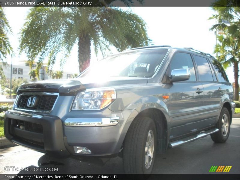 Steel Blue Metallic / Gray 2006 Honda Pilot EX-L