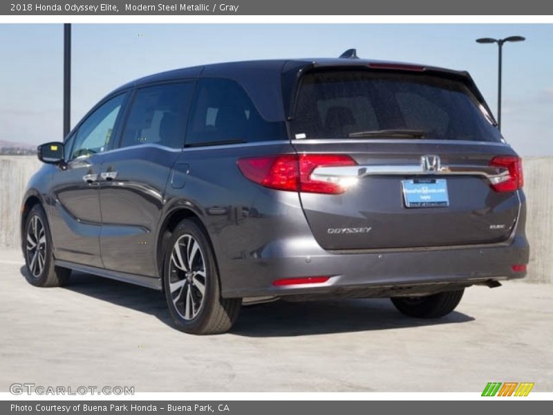 Modern Steel Metallic / Gray 2018 Honda Odyssey Elite