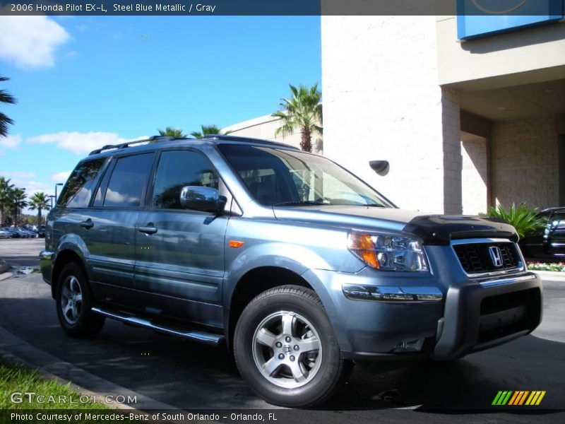 Steel Blue Metallic / Gray 2006 Honda Pilot EX-L