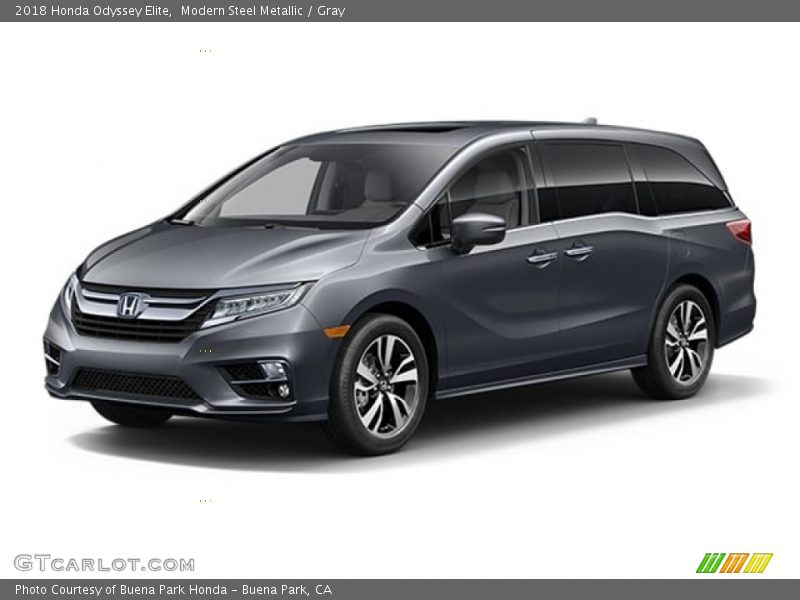 Modern Steel Metallic / Gray 2018 Honda Odyssey Elite
