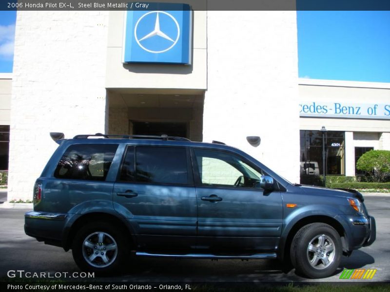 Steel Blue Metallic / Gray 2006 Honda Pilot EX-L