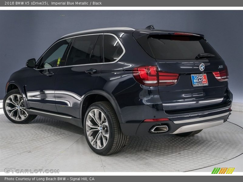 Imperial Blue Metallic / Black 2018 BMW X5 sDrive35i