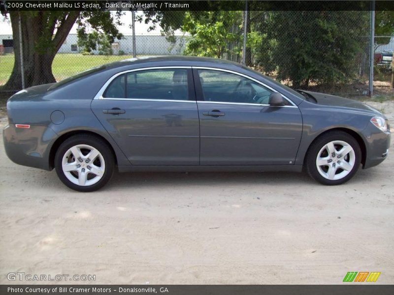 Dark Gray Metallic / Titanium 2009 Chevrolet Malibu LS Sedan