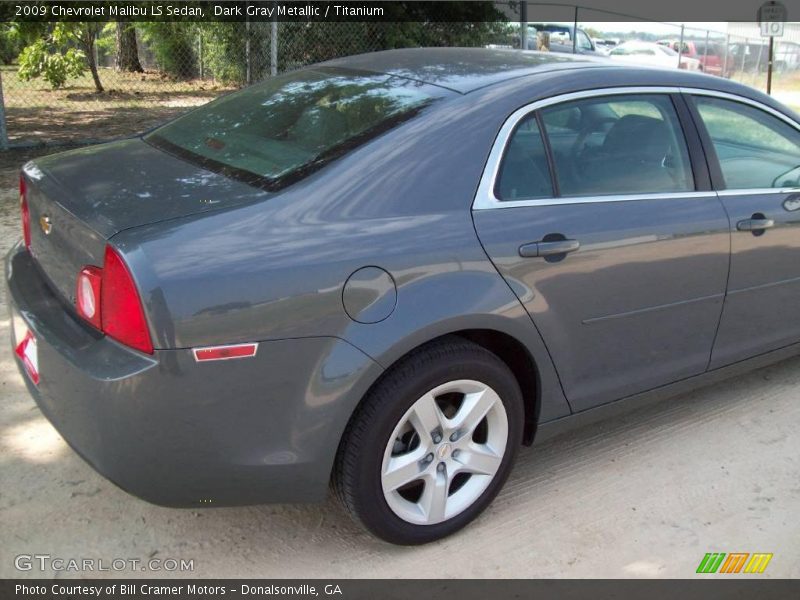 Dark Gray Metallic / Titanium 2009 Chevrolet Malibu LS Sedan