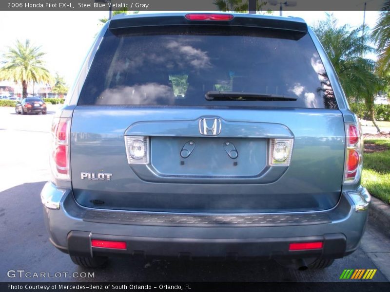 Steel Blue Metallic / Gray 2006 Honda Pilot EX-L