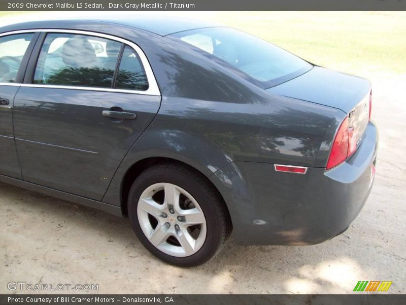 Dark Gray Metallic / Titanium 2009 Chevrolet Malibu LS Sedan