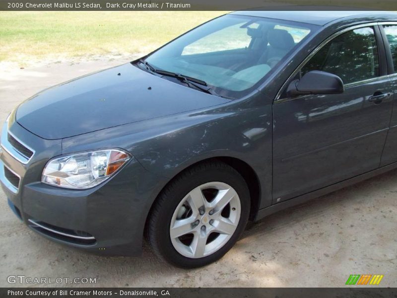 Dark Gray Metallic / Titanium 2009 Chevrolet Malibu LS Sedan