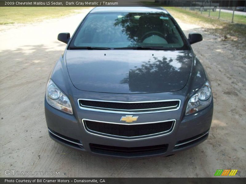 Dark Gray Metallic / Titanium 2009 Chevrolet Malibu LS Sedan
