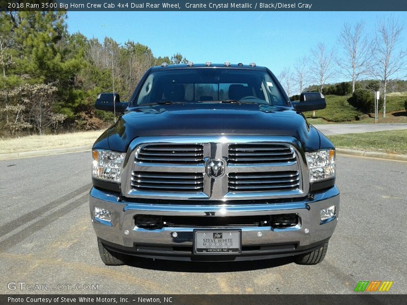 Granite Crystal Metallic / Black/Diesel Gray 2018 Ram 3500 Big Horn Crew Cab 4x4 Dual Rear Wheel