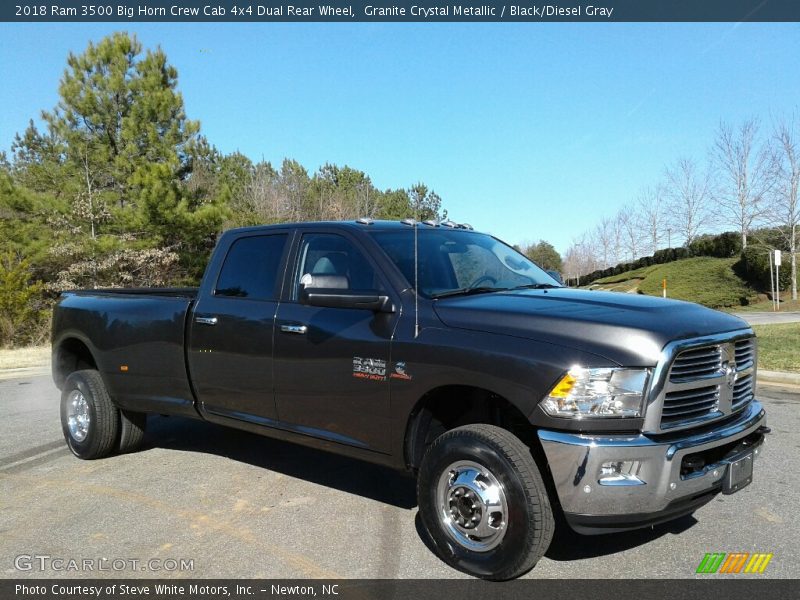 Granite Crystal Metallic / Black/Diesel Gray 2018 Ram 3500 Big Horn Crew Cab 4x4 Dual Rear Wheel