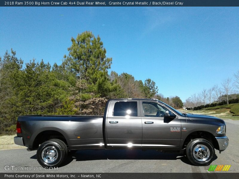 Granite Crystal Metallic / Black/Diesel Gray 2018 Ram 3500 Big Horn Crew Cab 4x4 Dual Rear Wheel