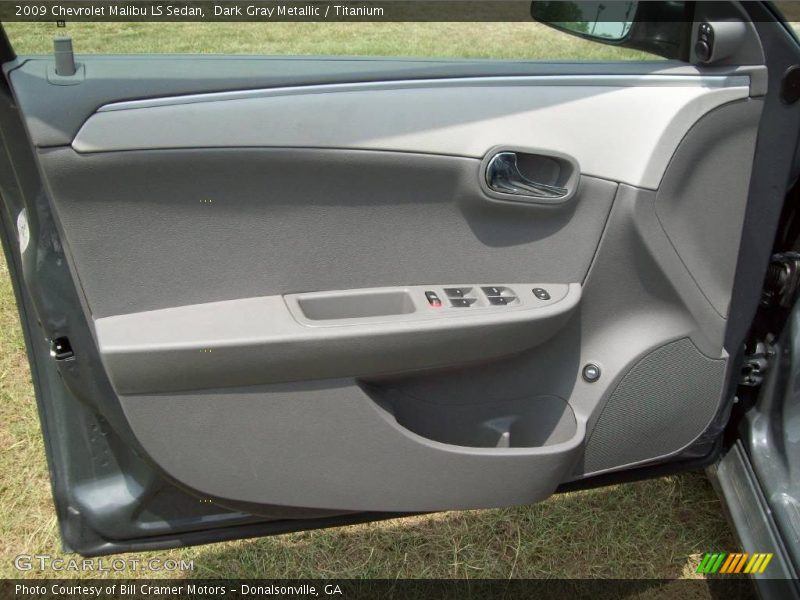 Dark Gray Metallic / Titanium 2009 Chevrolet Malibu LS Sedan
