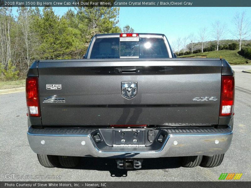 Granite Crystal Metallic / Black/Diesel Gray 2018 Ram 3500 Big Horn Crew Cab 4x4 Dual Rear Wheel