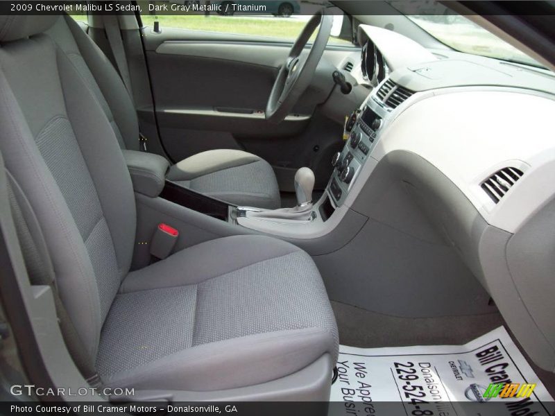 Dark Gray Metallic / Titanium 2009 Chevrolet Malibu LS Sedan