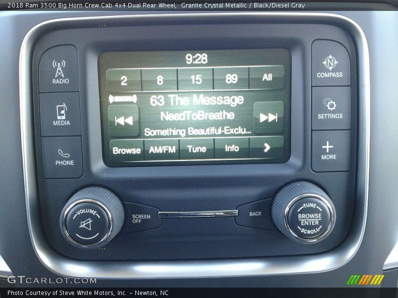 Granite Crystal Metallic / Black/Diesel Gray 2018 Ram 3500 Big Horn Crew Cab 4x4 Dual Rear Wheel