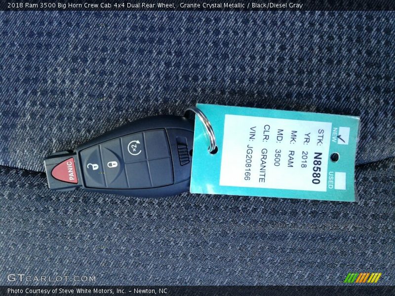 Granite Crystal Metallic / Black/Diesel Gray 2018 Ram 3500 Big Horn Crew Cab 4x4 Dual Rear Wheel