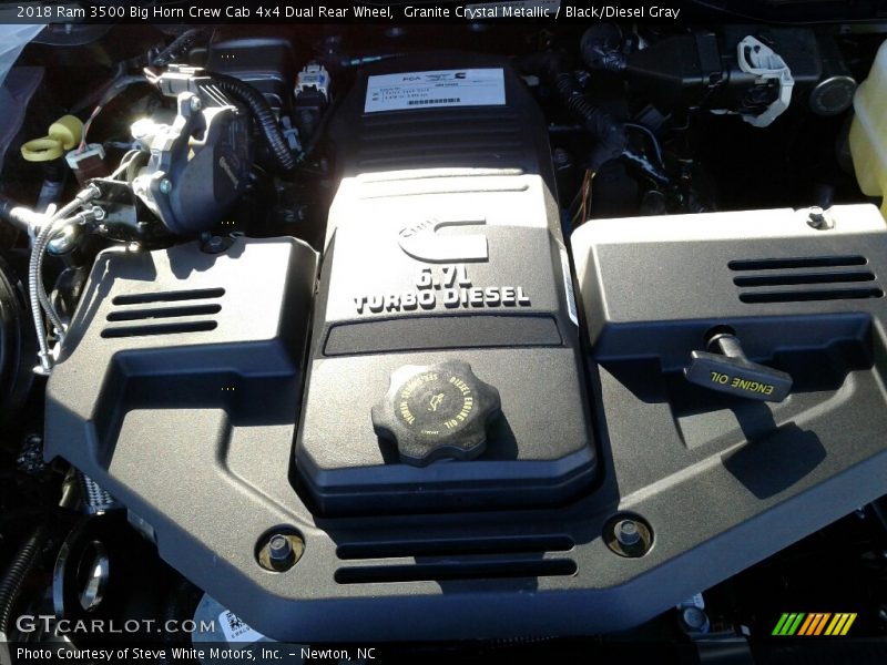 Granite Crystal Metallic / Black/Diesel Gray 2018 Ram 3500 Big Horn Crew Cab 4x4 Dual Rear Wheel